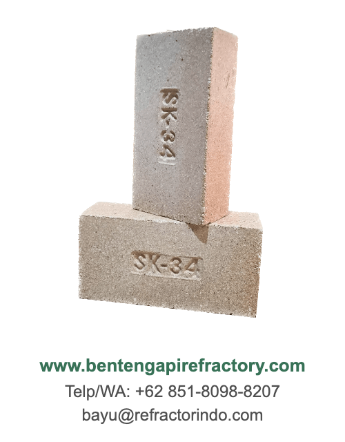 Bata tahan api fire brick SK-34 Technocast