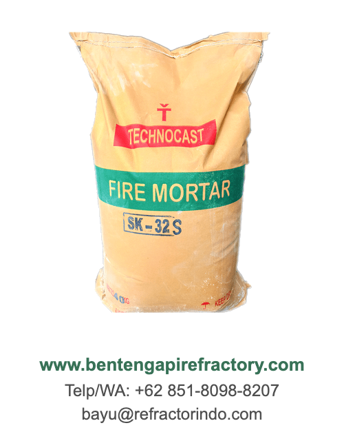 Semen tahan api fire mortar Technocast